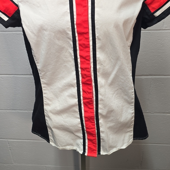 Harley-Davidson Black and Red Casual Button Down Shirt - Picture 3 of 9